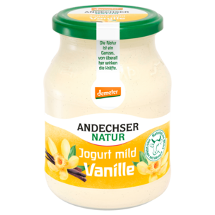 Andechser Natur demeter Jogurt mild Vanille 3,8% 500g
